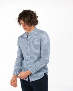 BLUE LEMON - CAMICIA MANICA LUNGA LINO RIGATO COREANO                                            Previous productBLUE LEMON - CA