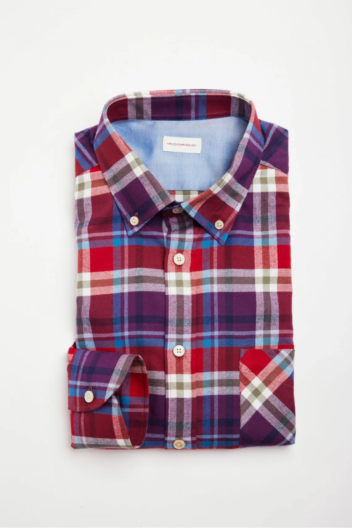 CAMICIA COLLO BUTTON DOWN BORDEAUX