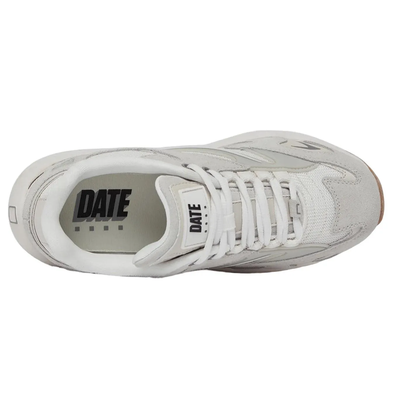 D.A.T.E. Scarpe Supernova Donna, Running, Tessuto Tecnico, Suede, Bianco