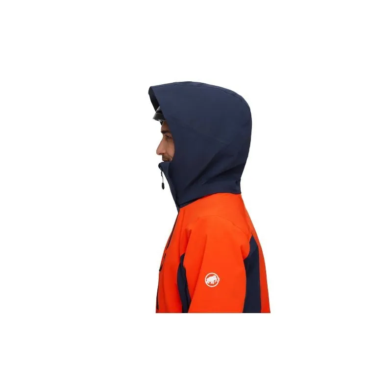 Giacca da sci Mammut Stoney HS (Navy Hot Red) Uomo