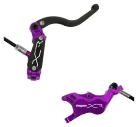 Hope XCR Pro E4 Disc Break - Front Purple Black Hose