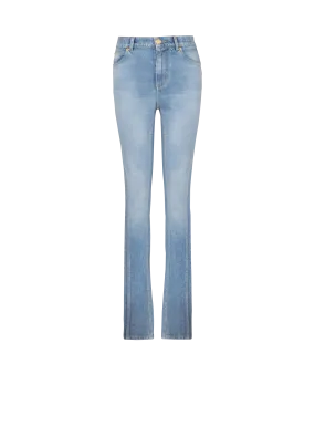 Jeans slim in denim blu chiaro