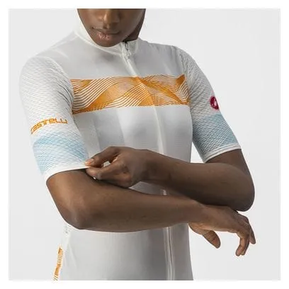 Maglia Castelli Fenice Bianco / Arancione