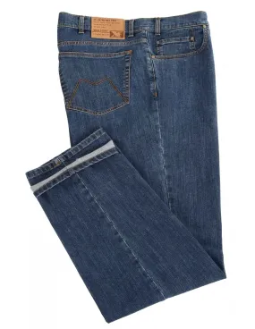 Pantalone 5 tasche jeans denim 2291 Blu