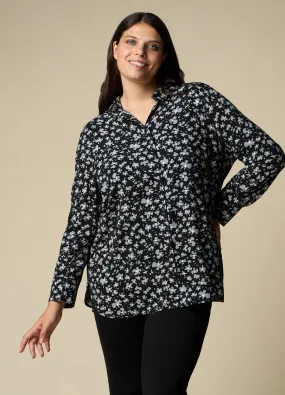 ROSA THEA  Camicia in fantasia floreale donna curvy