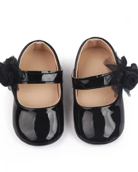 Scarpe da bambino in pelle PU per bambini Scarpe da bambino traspiranti con fondo morbido Scarpe da principessa all-match