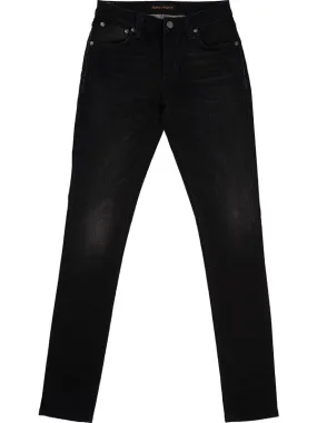 Stretch women's jeans skinny-lin black color